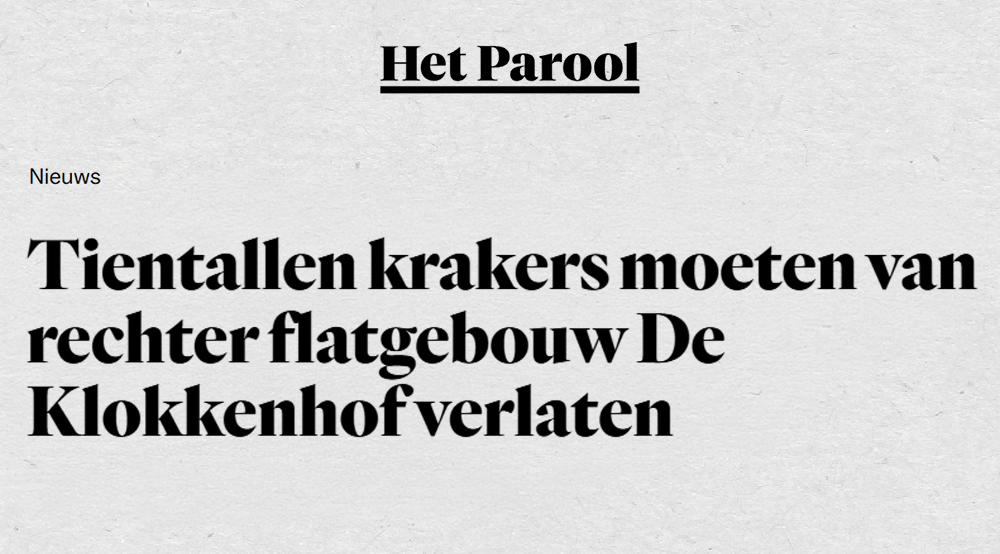 Het Parool artikel thumbnail